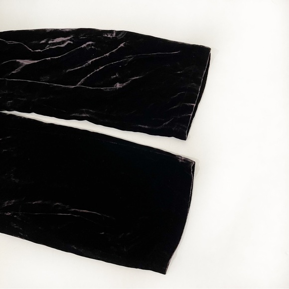 Eileen Fisher Straight Leg Velvet Stretch Pants Size M - Picture 4 of 4